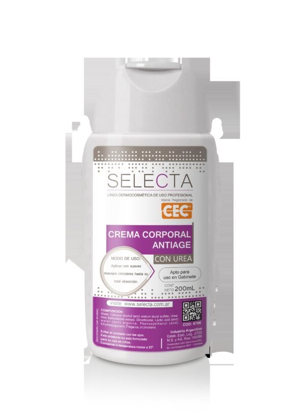 Crema Corporal Antiage con urea 200 mL